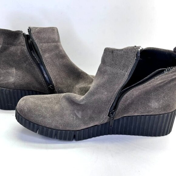 The Flexx Easy Does It Women’s Wedge Ankle Bootie Size 8.5 in Gray - Picture 9 of 16
